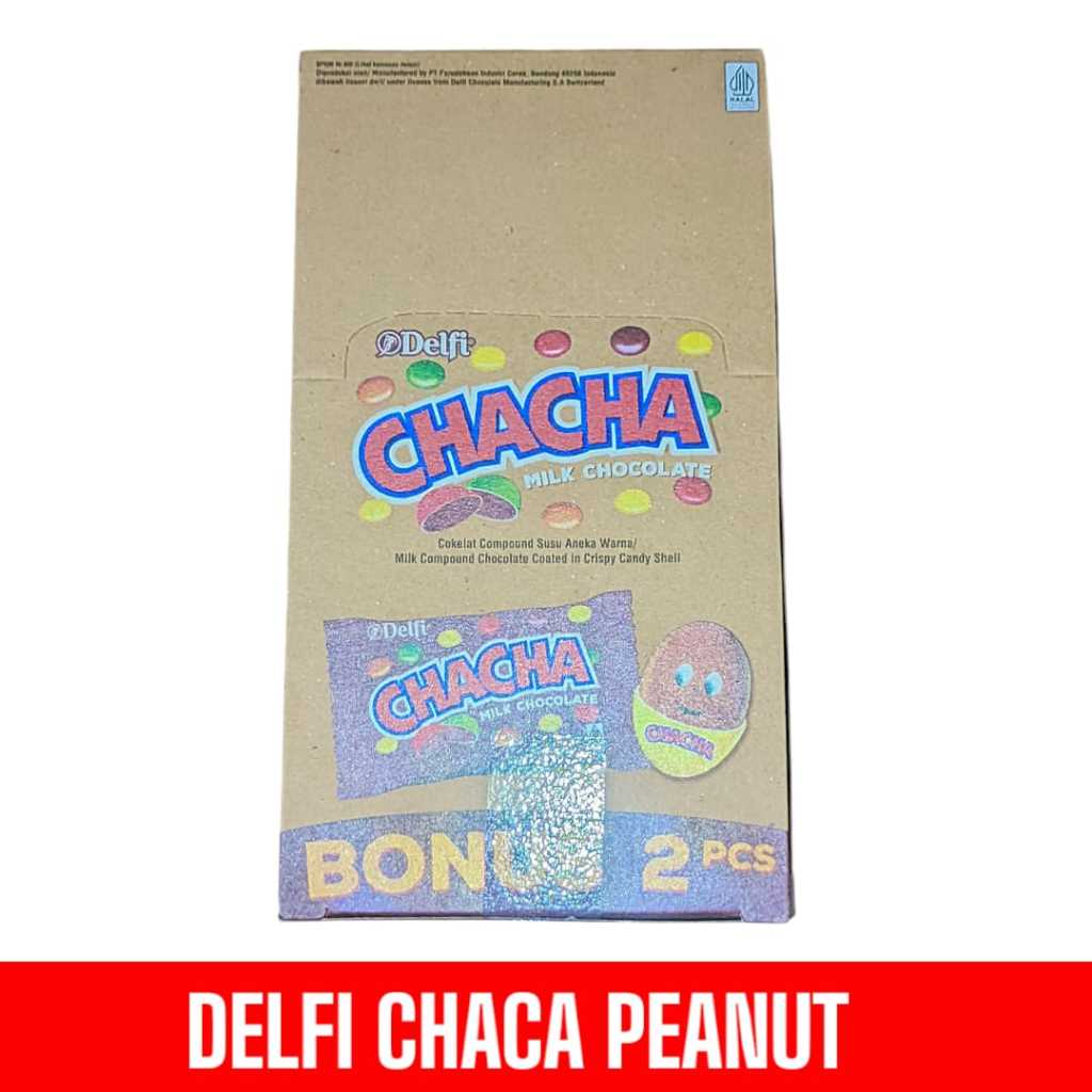 

Delfi Chacha Milk Chocolate 22 x 5g - Cokelat Warna-Warni Mini dalam Box