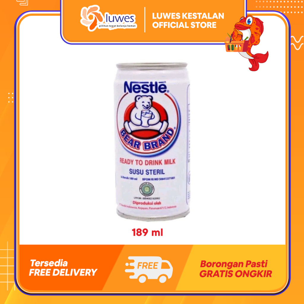 

BEAR BRAND SUSU STERIL 189 ML