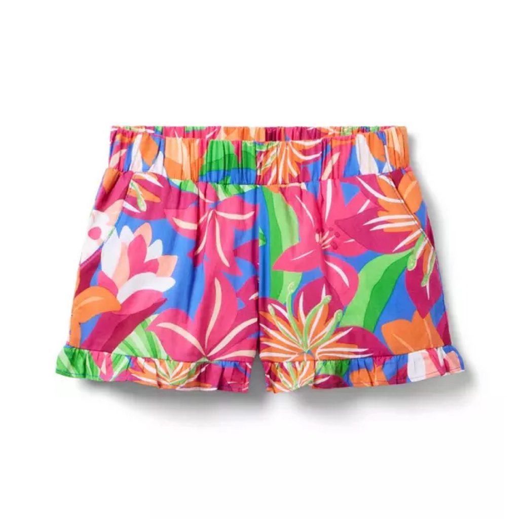Tropical Floral Ruffle Short Janie and Jack