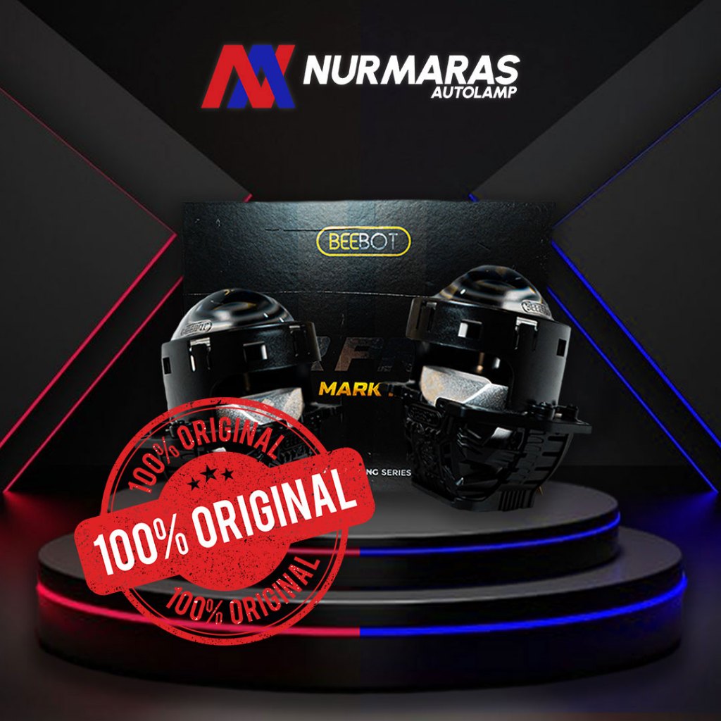 Beebot lampu mobil headlamp GR PRO MK II | watt low 67 high 75 | PNP H4 | tembus hujan dan kabut