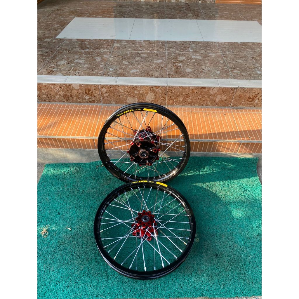 Wheelset Surex CRF 150 L Ring 17 Tanpa Ban Velg Custome Sticker Takasago Excel Asia