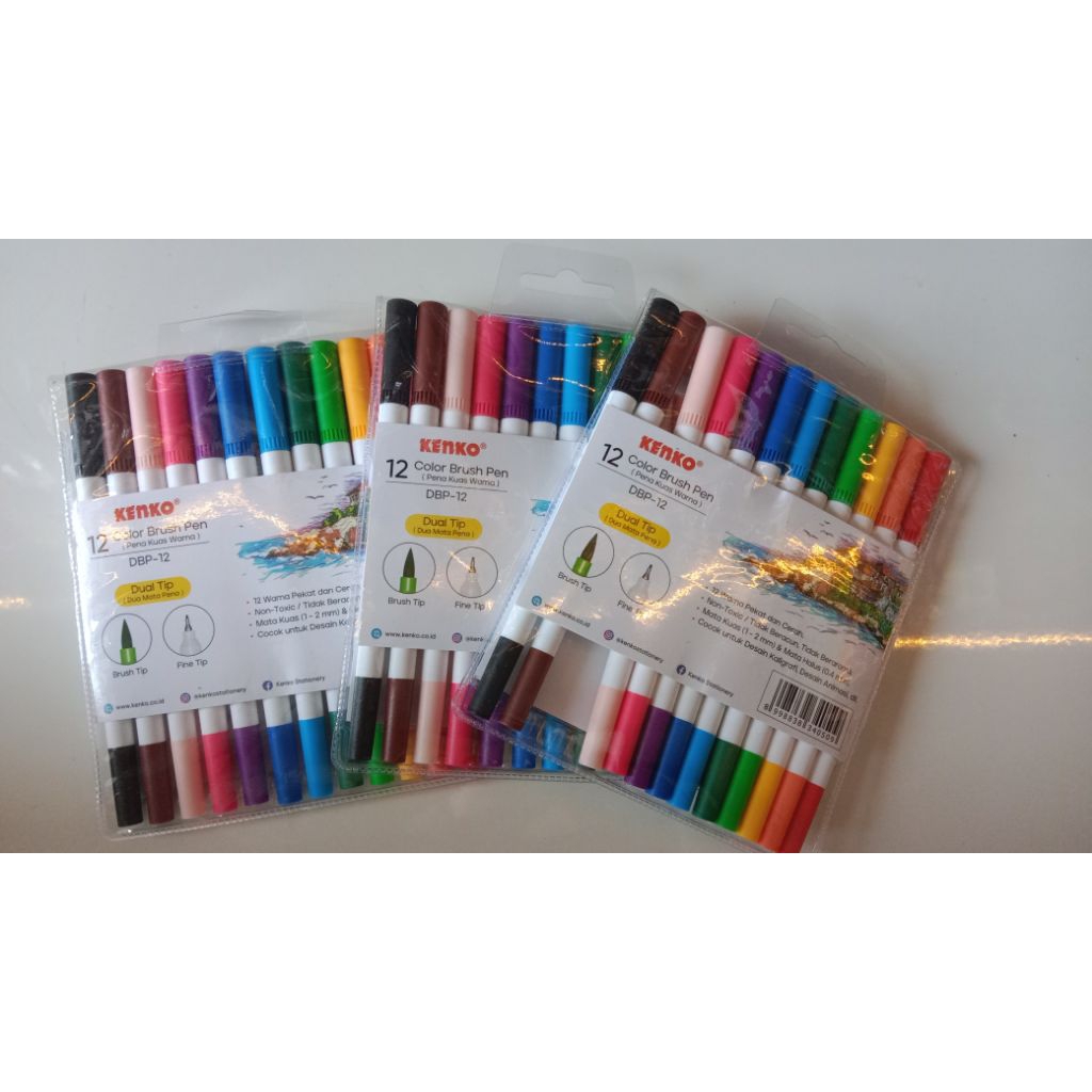 

Kenko color brush Dual tip isi 12 warna