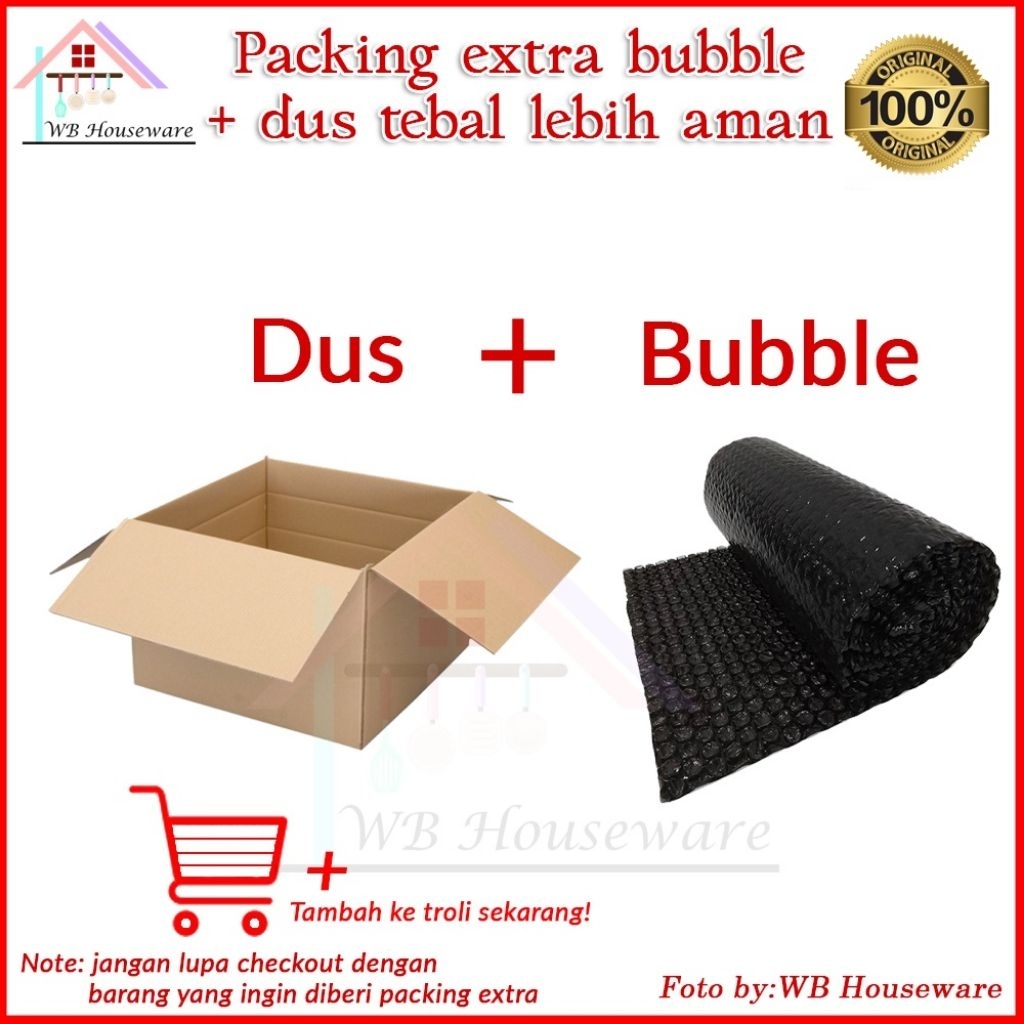 

Packing Tambahan Dus Box + Bauble Warp Agar Barang Aman sampai Tujuan