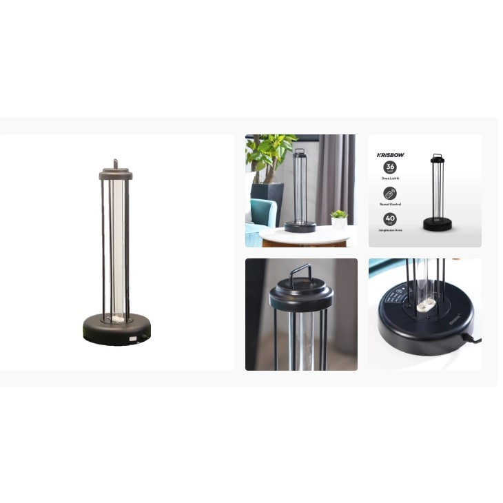 Krisbow Lampu Standing Uv Disinfektan 36 Watt