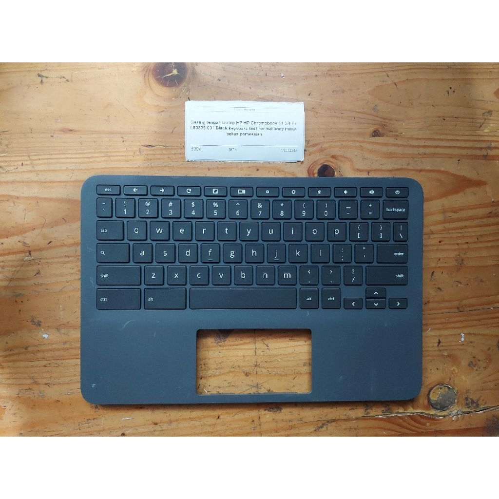 Casing tengah laptop HP HP Chromebook 11 G8 EF L90338-001 Black keyboard test normal body minus beka