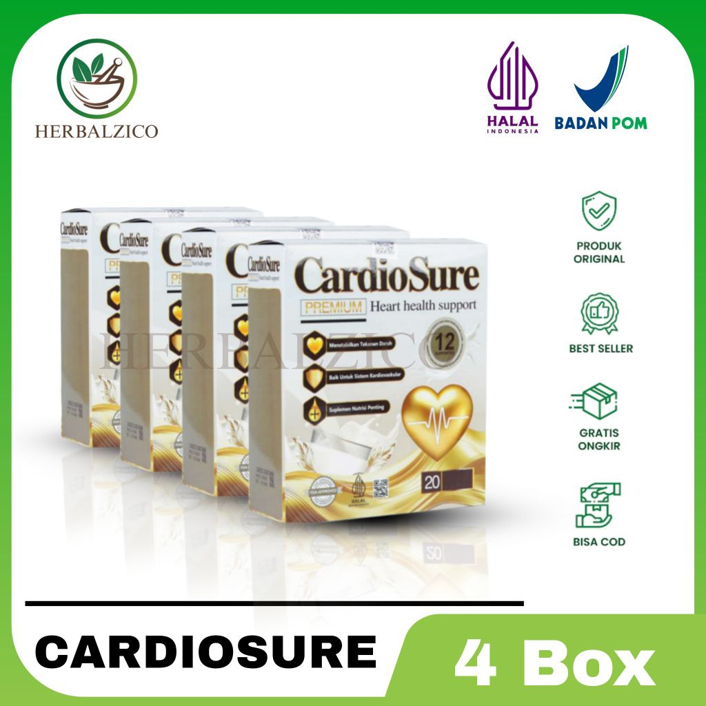 

Cardiosure Milk Original 4 Box Susu Kesehatan Jantung