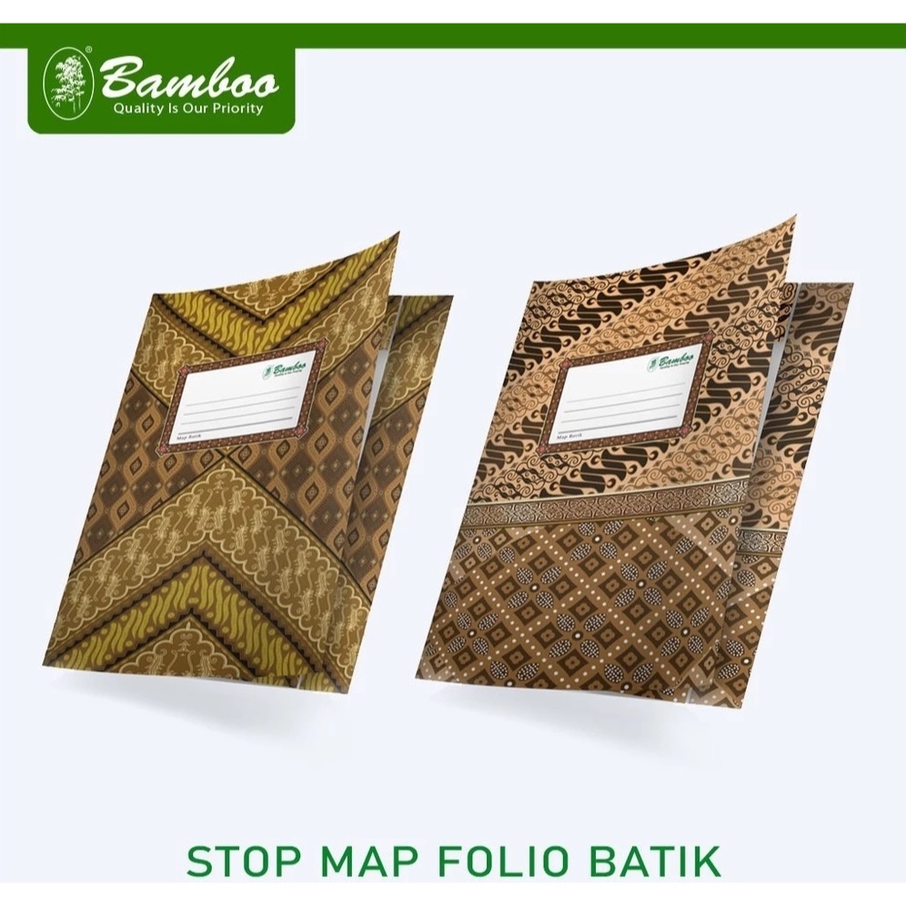 

[PCS] BAMBOO Stop Map Folio Batik Map Karton Tebal