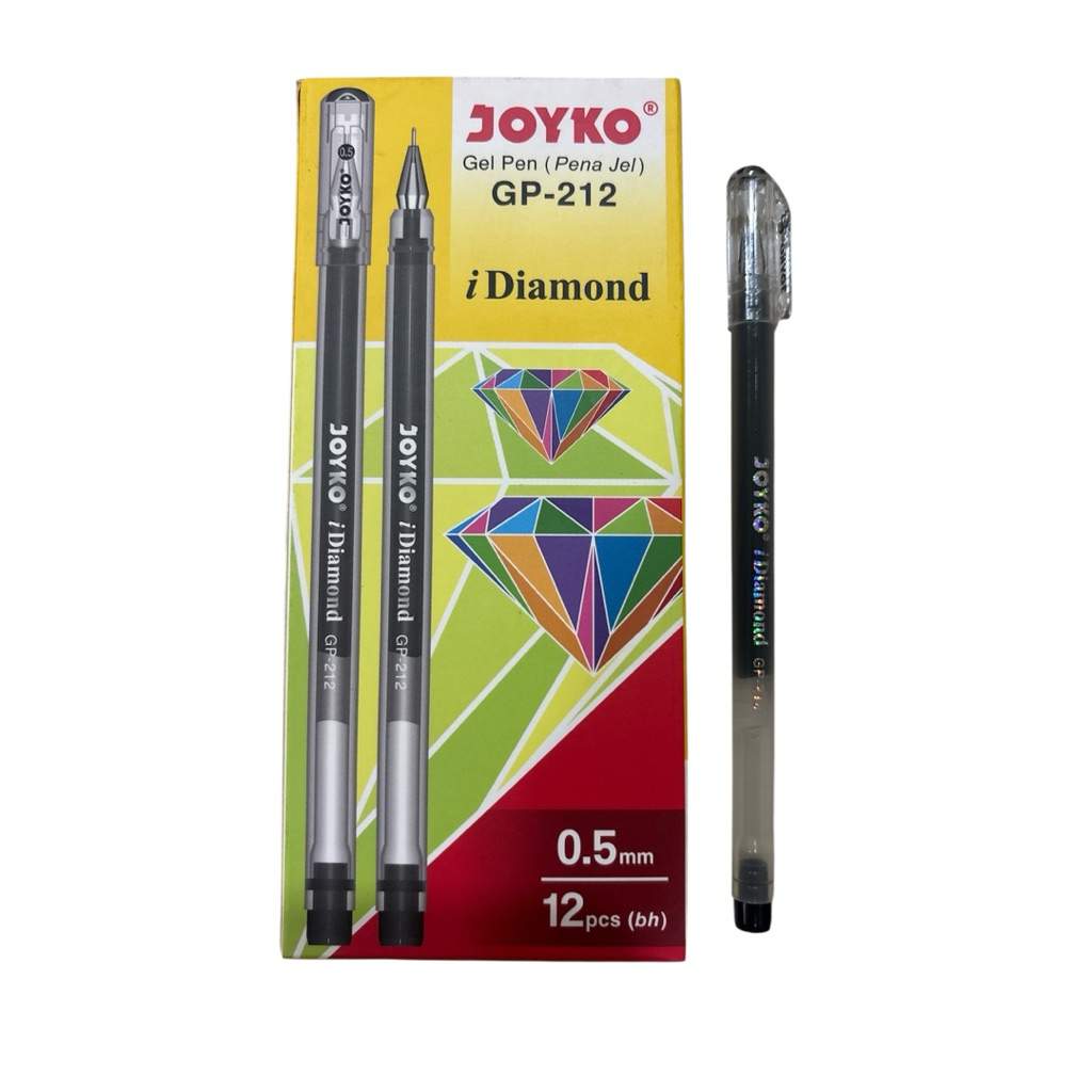 

PULPEN JOYKO GEL PEN GP-212 HITAM / PEN JOYKO I - DIAMOND 0,5MM