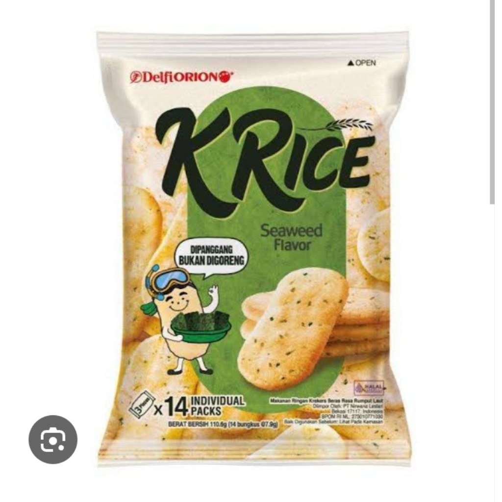 

Krice rumput laut 111 gram(14@7.9gr)