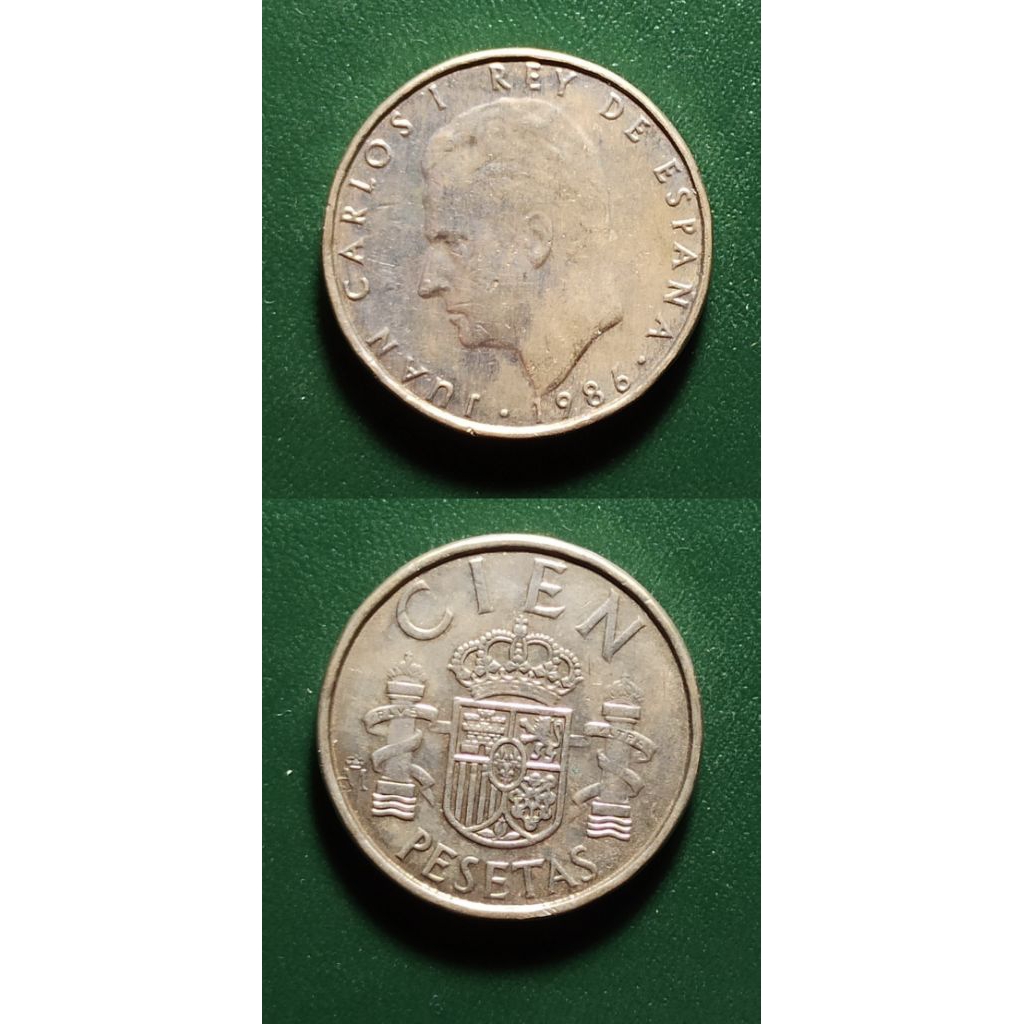 koin asing cien pesetas k17