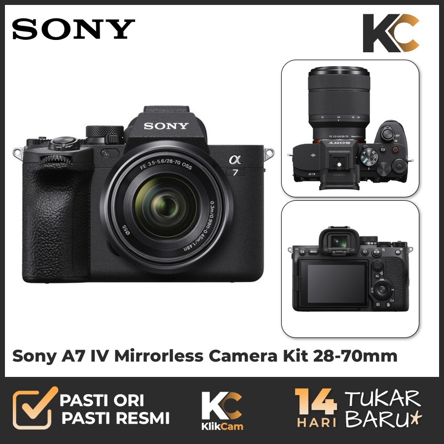 Sony A7IV kit 28-70mm Sony Alpha A7 IV FE 28-70 OSS Sony A7M4 Garansi Resmi