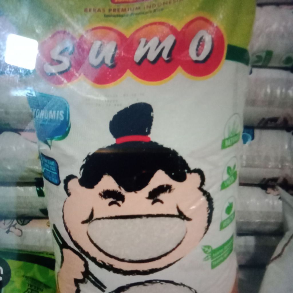

beras Sumo kemasan hijau 20 kg free ongkir