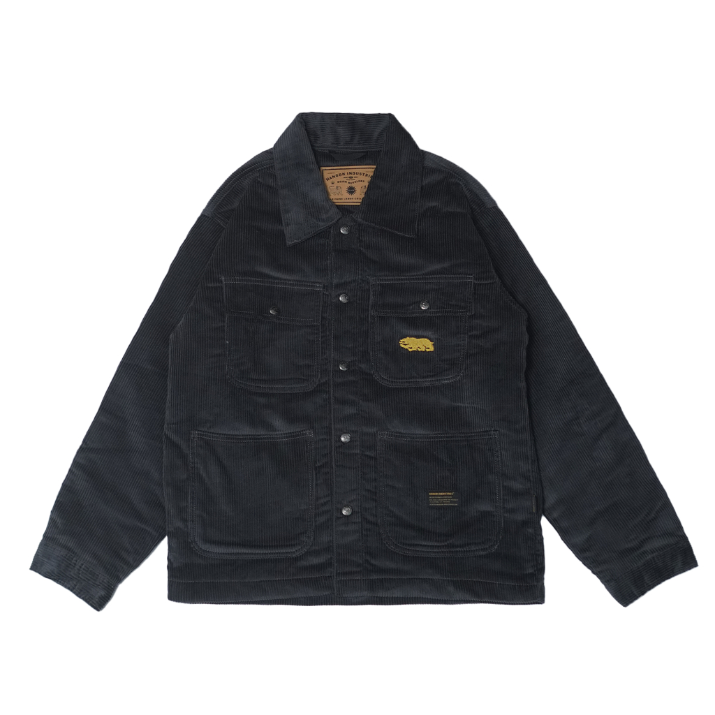 Hanoon Industries – Chore Work Jacket Vintage Corduroy Gray Timber