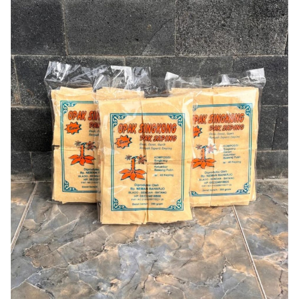

OPAK SINGKONG ASLI BLADO "PAK SAPING" Mentah 300 gram. Opak Singkong Enak, Lezat, Gurih, Renyah seperti Emping