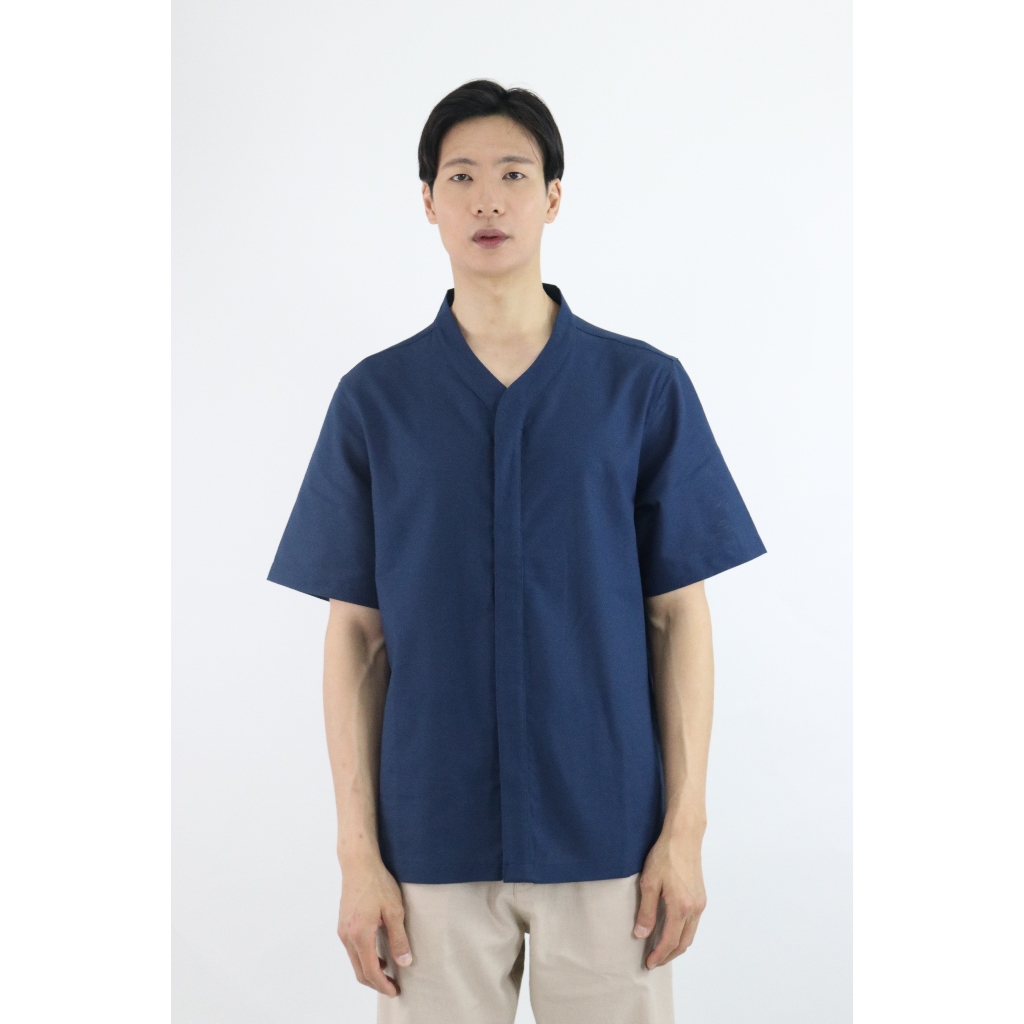 Reo Mens Top - Atasan Kemeja kerah Pria