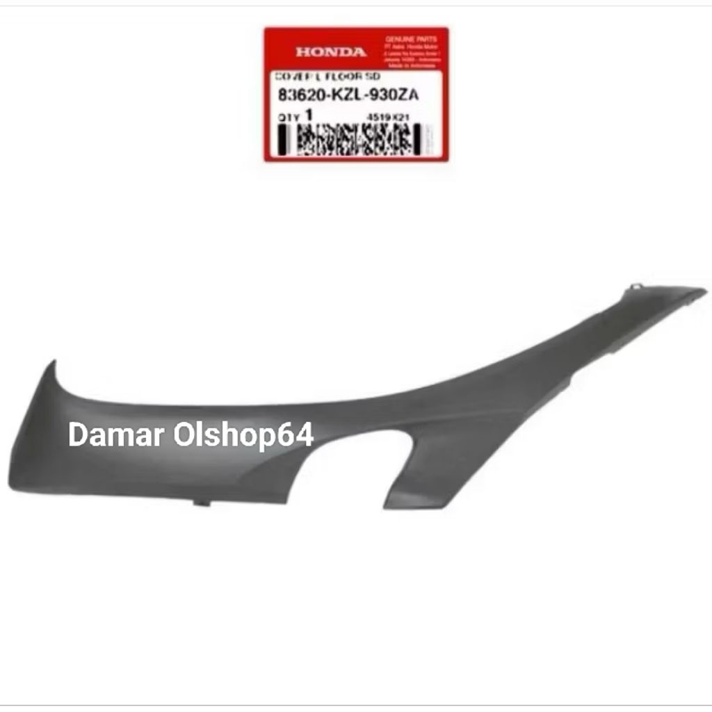 83620-KZL-930ZA COVER L FLOOR SD SAYAP BAWAH Kiri motor SPACY original AHM