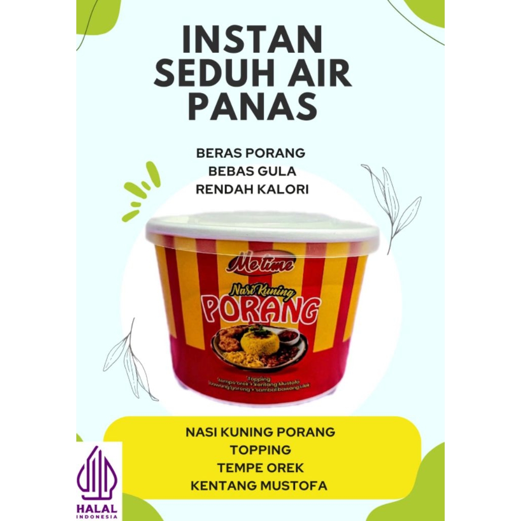 

Nasi instan kuning porang Metime Halal / Nasi sehat, nasi diet,nasi rendah kalori, cukup seduh, beras porang/nasi porang bebas gula diabetes frendly