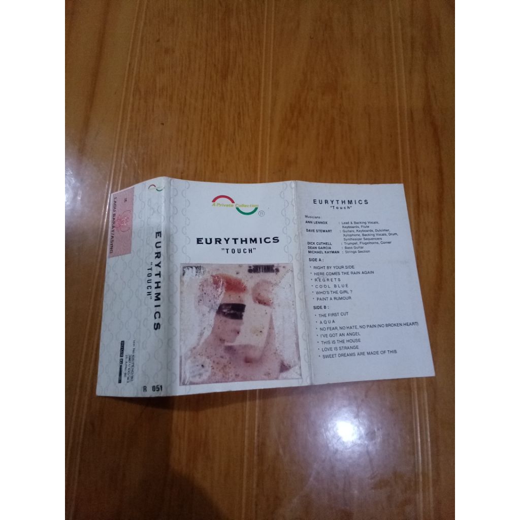 hanya cover kaset eurythmics - touch | tanpa kaset