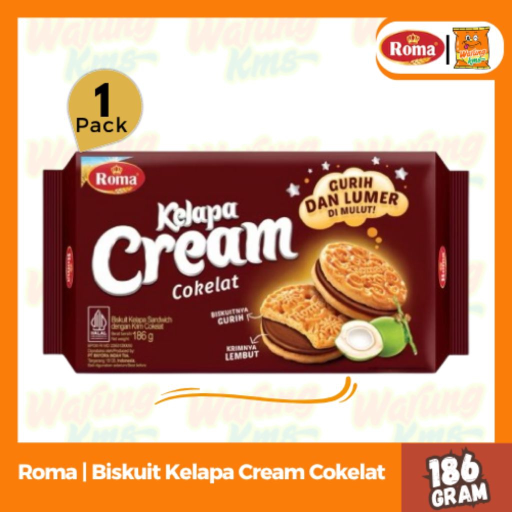

Roma Biskuit Kelapa Cream Cokelat @186g Renyah