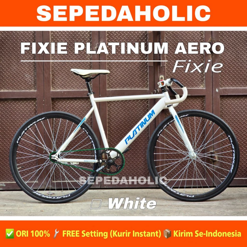 Sepeda Fixie PLATINUM AERO 700C Balap Torpedo