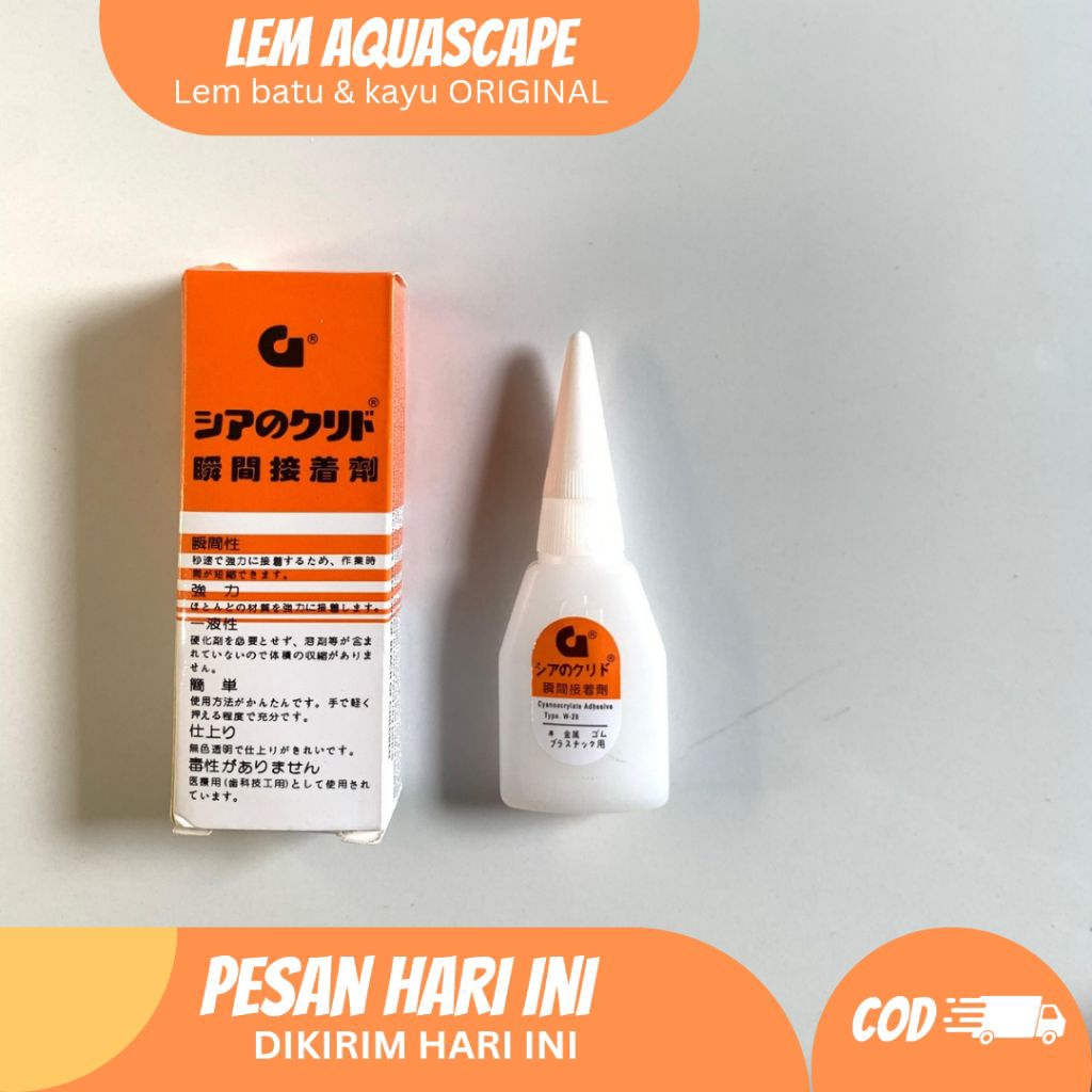 

LEM AQUASCAPE LEM SERBAGUNA LEM BATU DAN KAYU AQUASCAPE SUPER REKAT CEPAT KERING