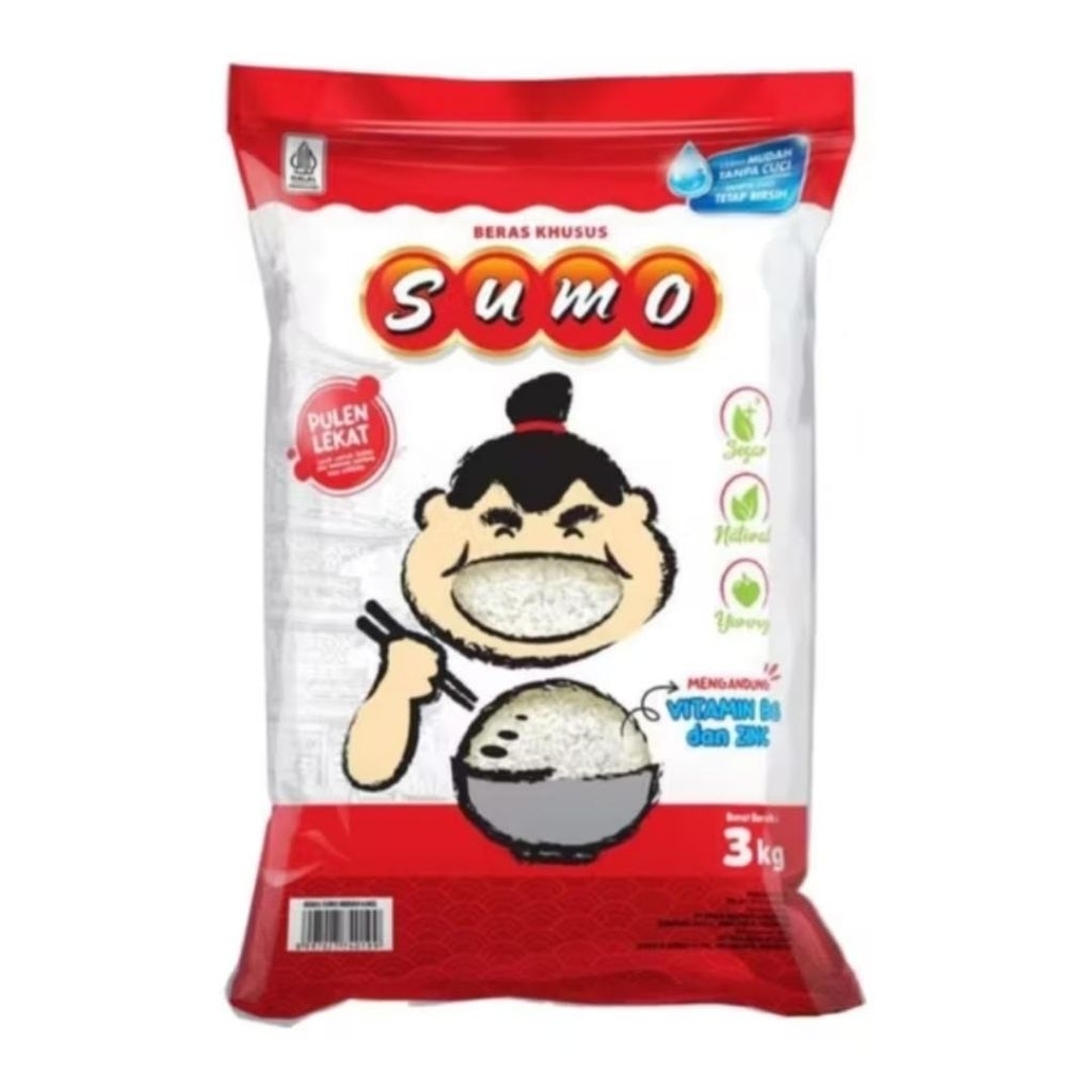 

Sumo Merah Beras Pulen Lekat Premium Rice 3kg