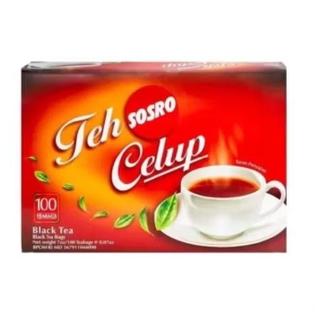 

teh celup sosro isi 100 bags perbox