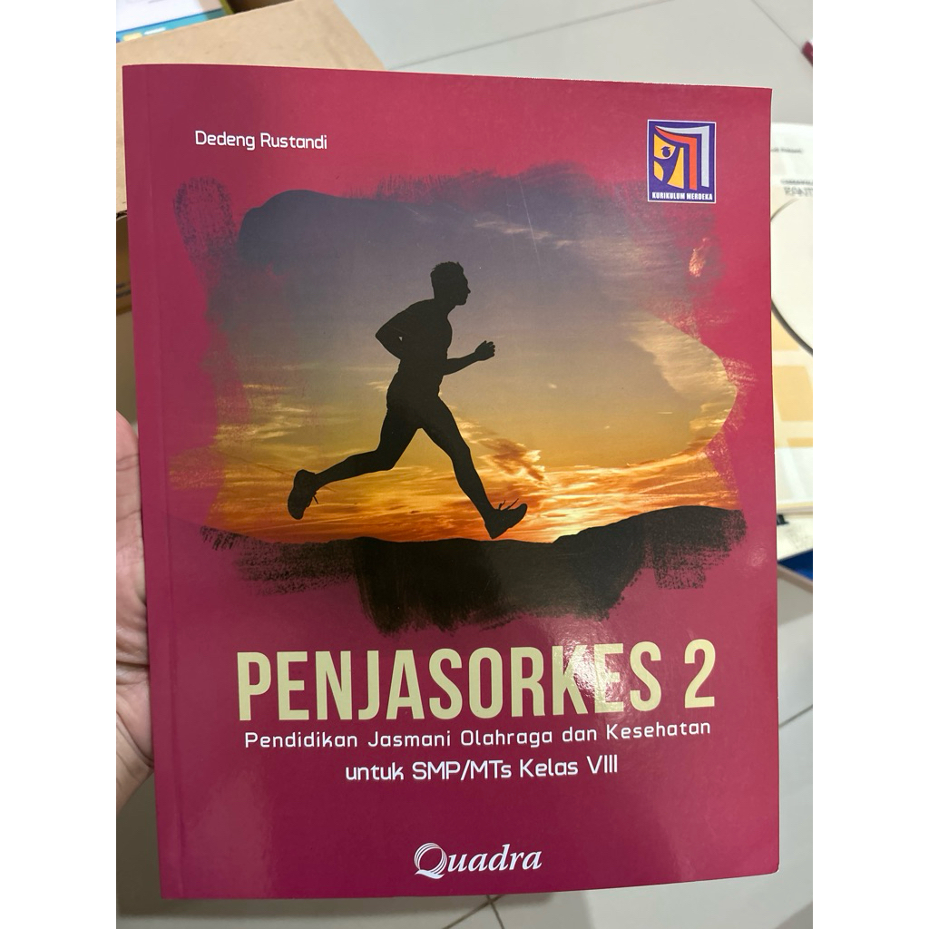 buku penjasorkes 2 quadra kelas 8 / SMP 2 kurikulum merdeka