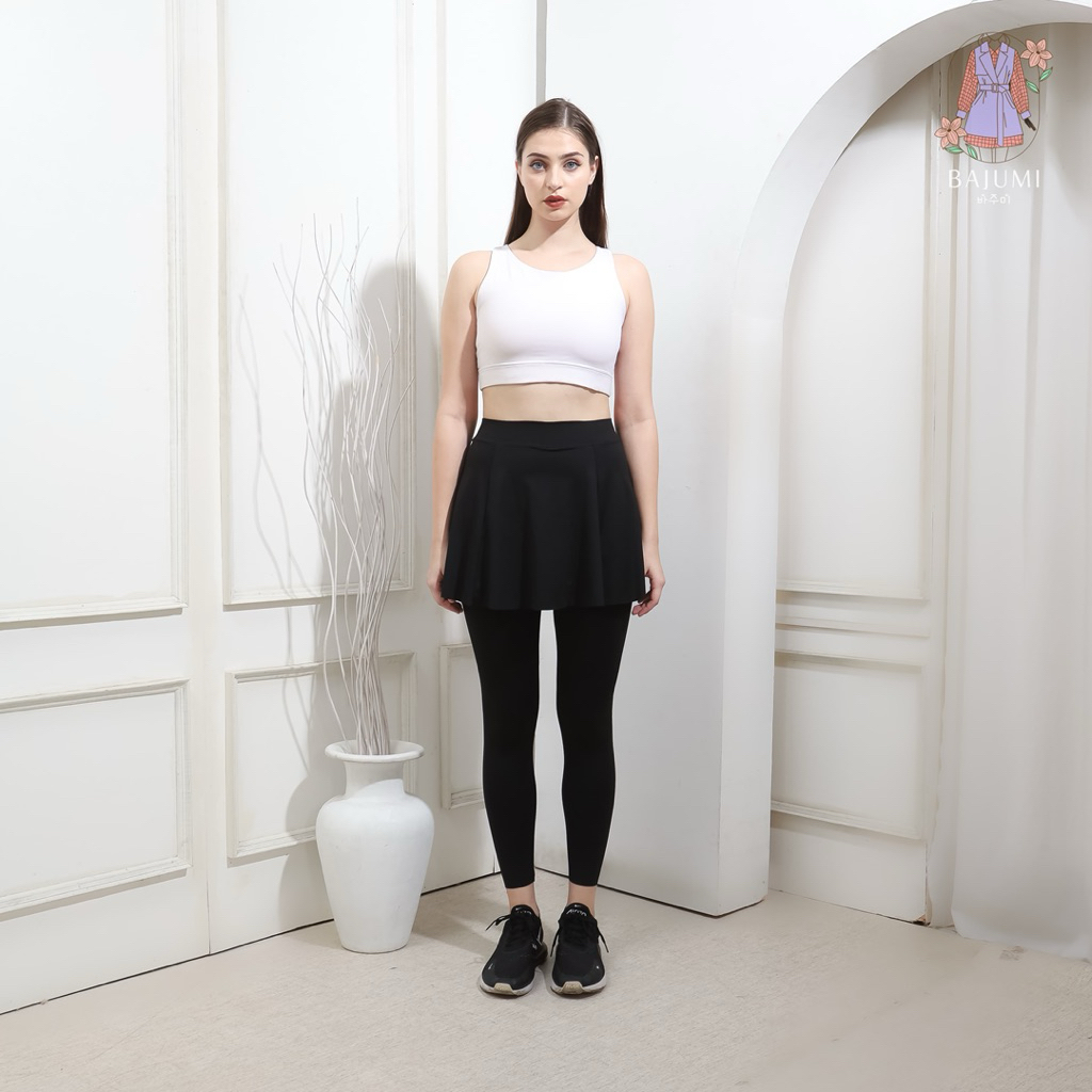 BAJUMI CLOTHING | LEGGING ROK PREMIUM FLARE & SKIRT PANTS