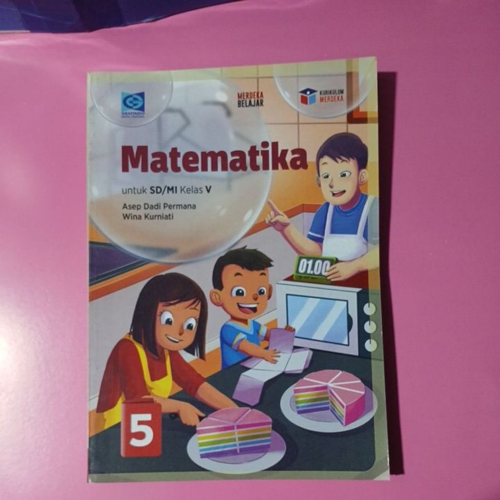 Buku Matematika Untuk SD/MI Kelas 5 Grafindo Kurikulum Merdeka