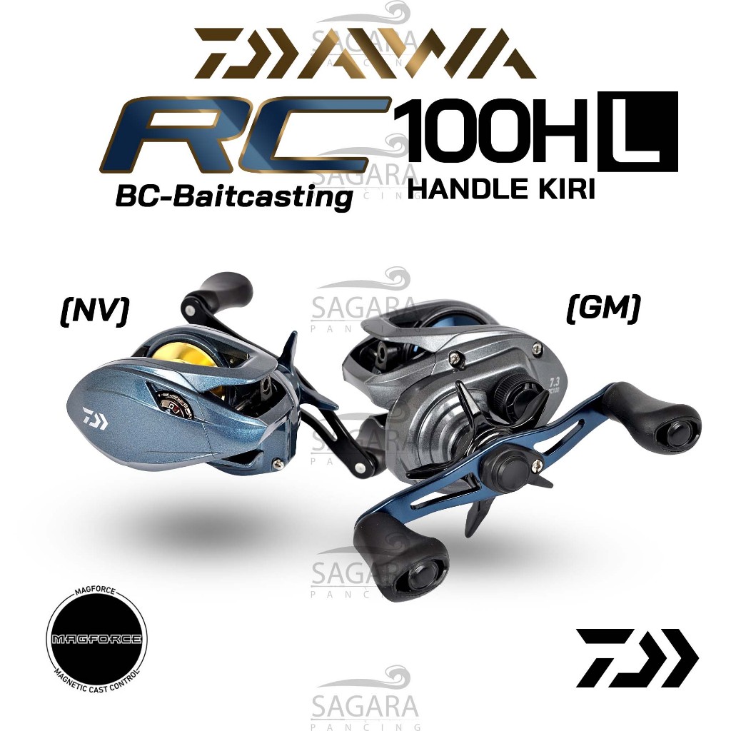 Reel Daiwa RC 100HL | Reel BC Daiwa | Reel Bait Casting