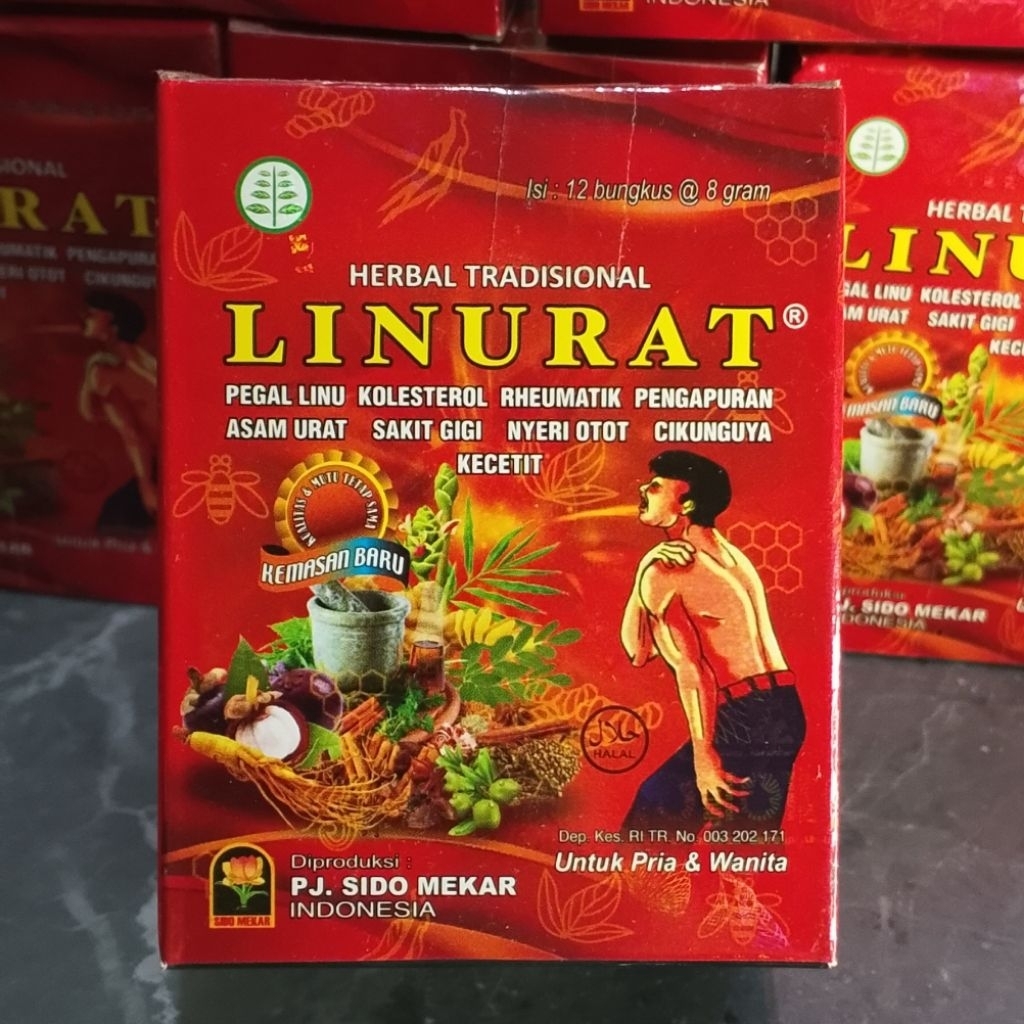 

Herbal LINURAT Merah original isi 12 bks