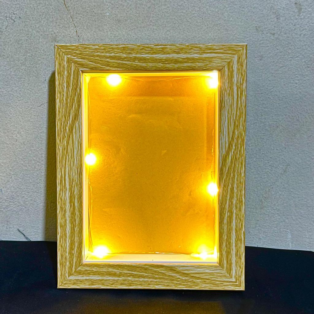 BINGKAI BOX MAHAR JUMBO KACA + LED 40x30cm 12R/17R || FRAME BOX 3D MAHAR SCRAPBOOK FIGURA HIASAN, PI