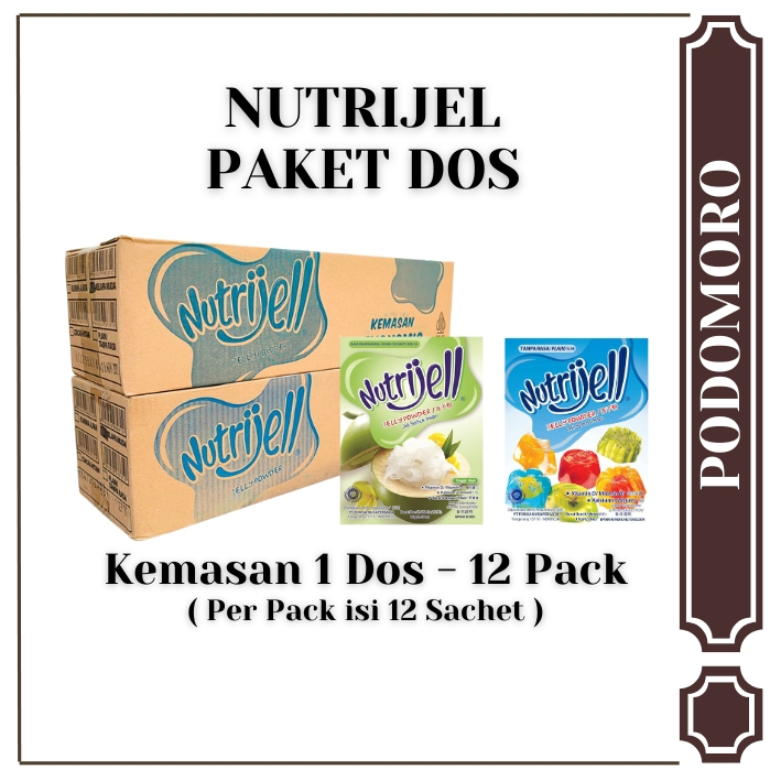 

Nutrijell 1 Dos isi 12 Pack - Total isi 144 Sachets - Varian Kelapa Muda / Plain