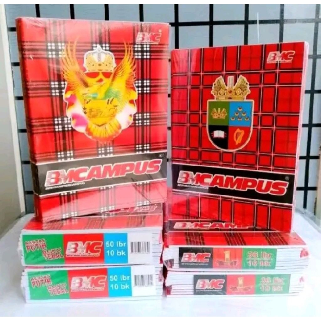 

Buku Tulis BMC Campus 1 pak isi 10 buku 50 lembar