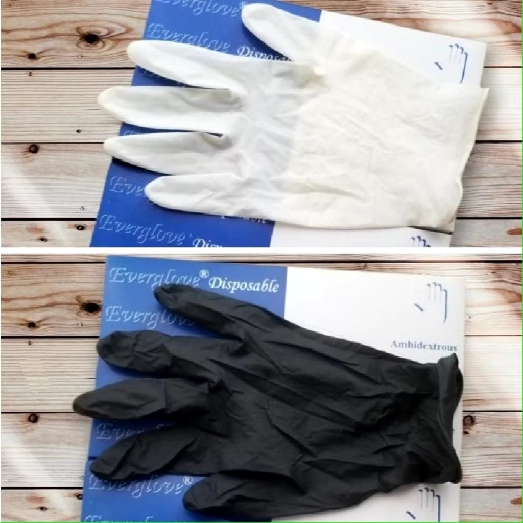 100pcs Sarung Tangan Nitrile Sarung Tangan Medis/Sarung Tangan Latex/Karet Tebal