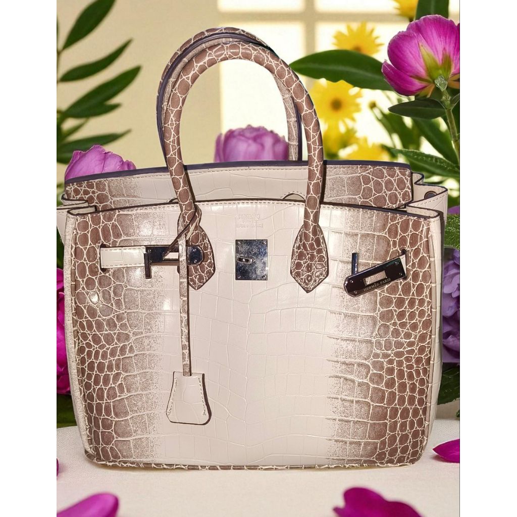 Tas croco glossy 30cm
