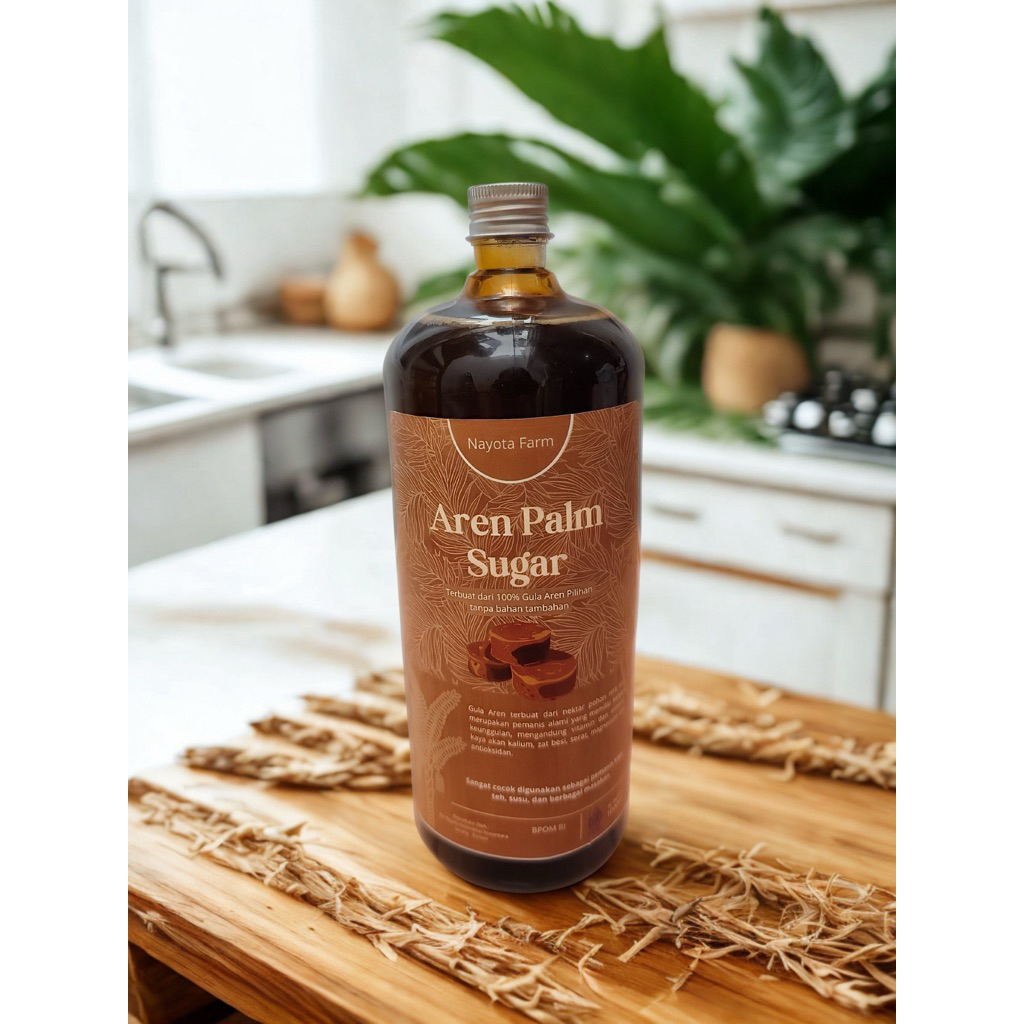 

Gula Aren Cair Premium 1 Liter / Palm Sugar Liquid / Aren Palm Sugar / Brown Sugar