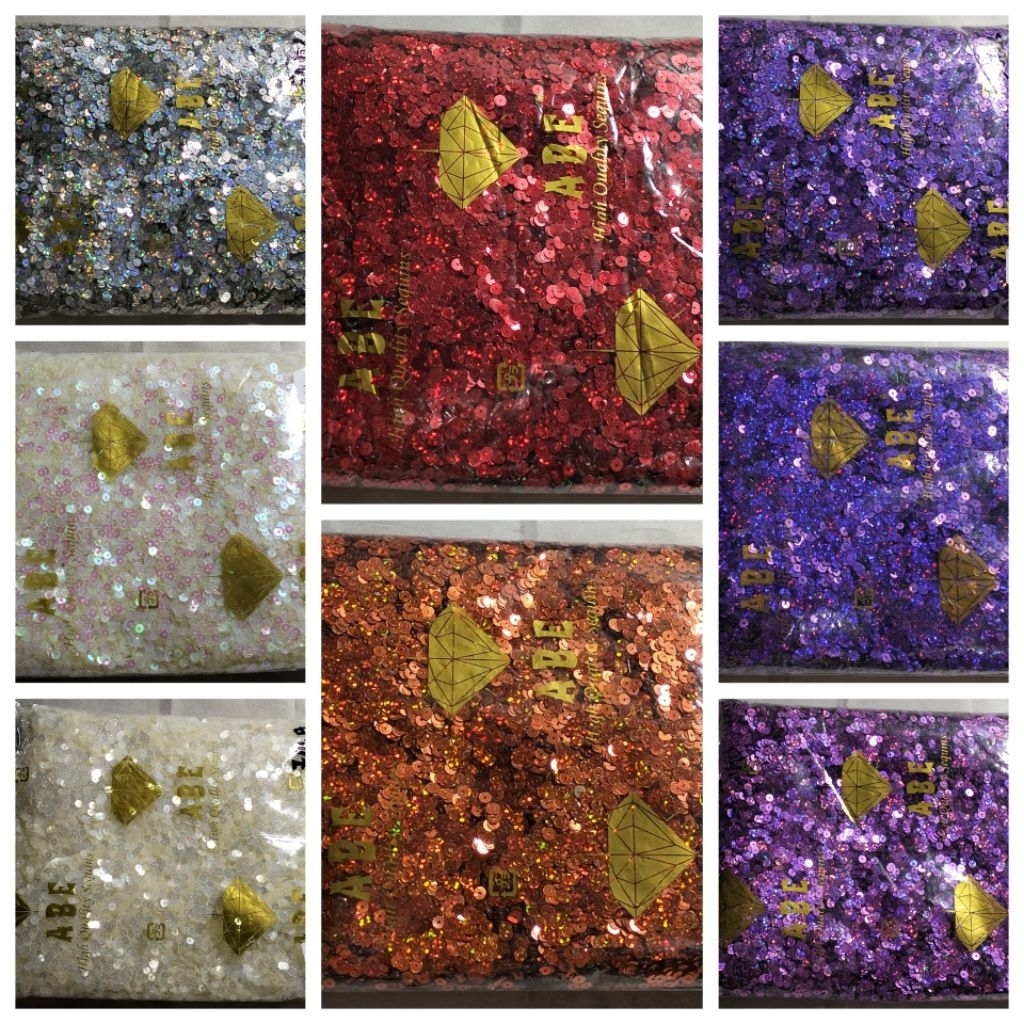 Manik Payet Flat/Piring 4 mm Ramboci 10 Gram