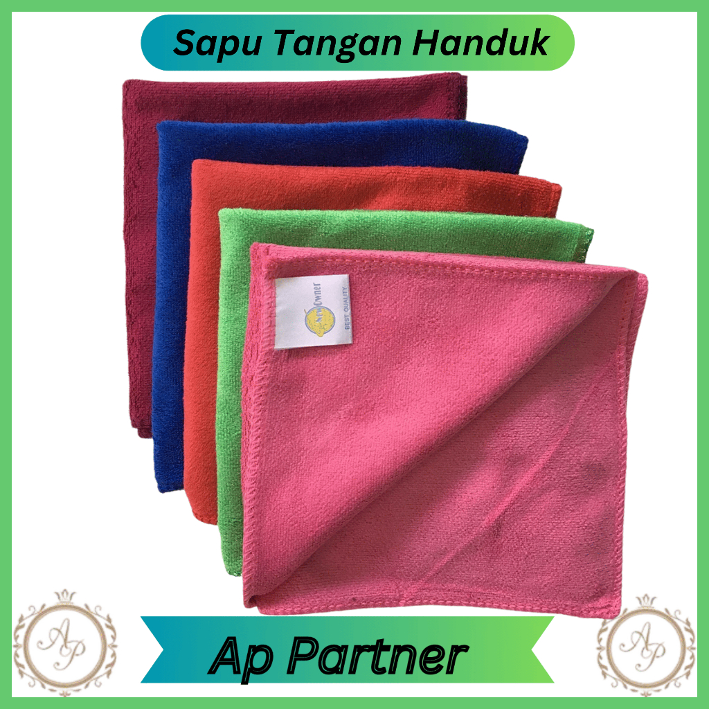 Paket 12 Pcs Sapu Tangan Handuk Kecil Murah New Owner | Lap Tangan Lap Dapur Praktis Lusinan