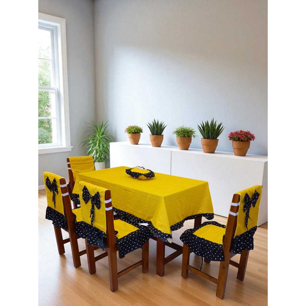 Cover dinning set/sarung kursi meja makan/taplak/homemade/set sarung kursi taplak meja makan/termura