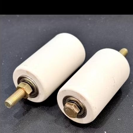 harga 1pcs roda pagar baut kuning 11/4" roda teflon 35mm roda nylon putih baut kuning roda pagar lok