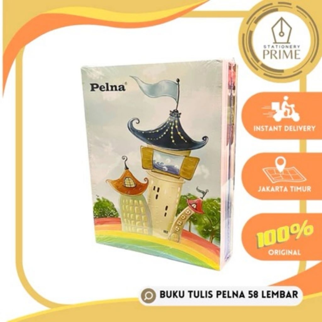 

Buku Tulis PELNA 58 Lembar ( 1 Pack isi 10 Buku )