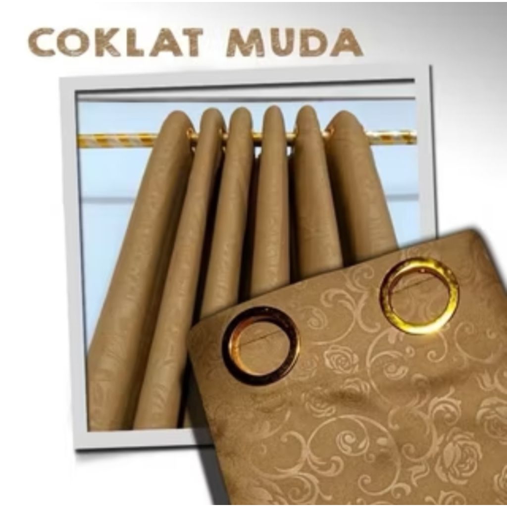 Techtopia01 5 Pcs Paket Hemat Gorden Pintu Hordeng Jendela /3 Pcs Paket Hemat Tirai Pintu Smokring