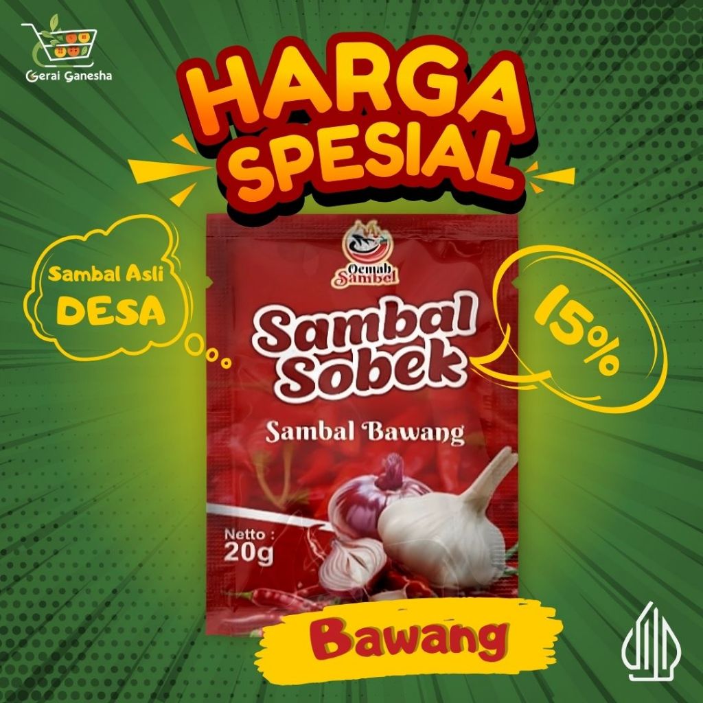 

OEMAH SAMBEL - Sambal Sachet Bawang (20 Gram)