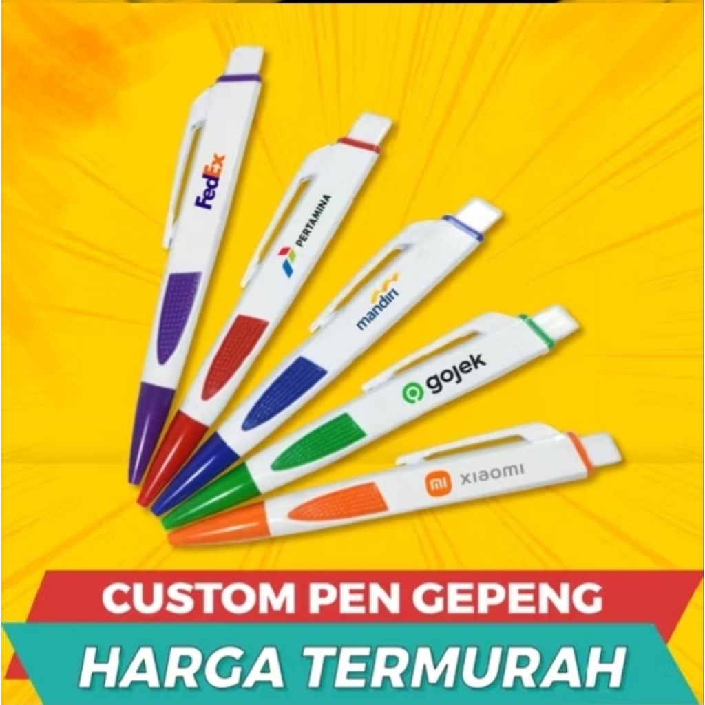 

Pulpen Gepeng/Pen 13 Promosi Souvenir Cetak Logo