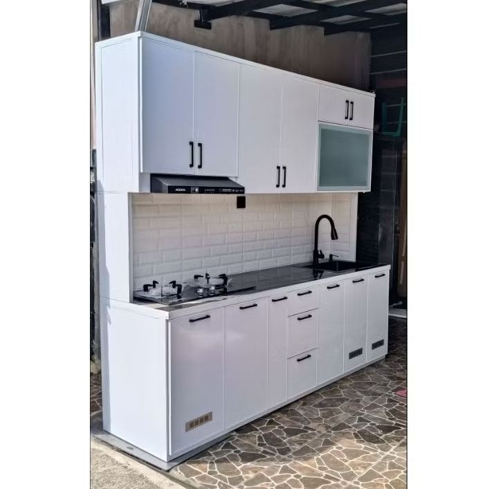 Kitchen set minimalis aluminium / Rak kompor dapur / wastafel dapur / kitchen set dapur minimalis al