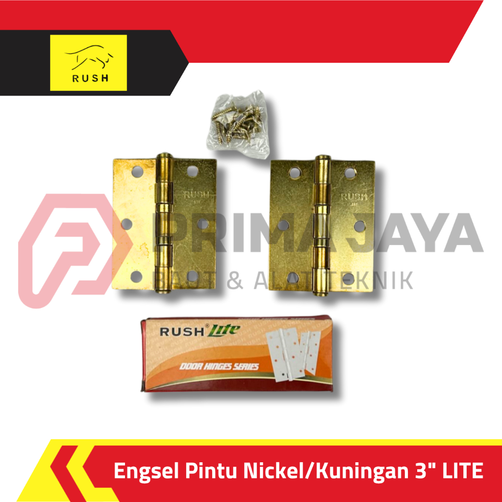ENGSEL PINTU KUNINGAN 3" 4" RUSH LITE