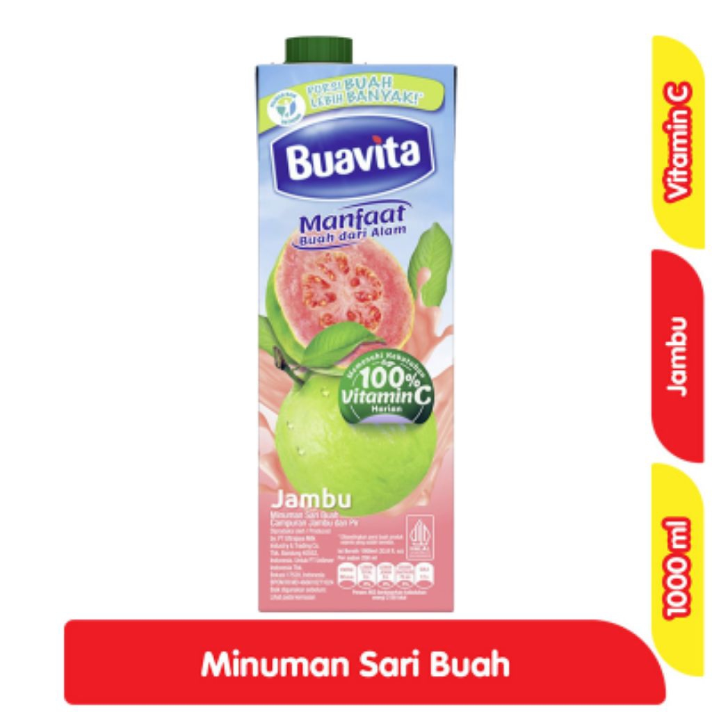 

Buavita Minuman Sari Buah Jambu 1000 ml