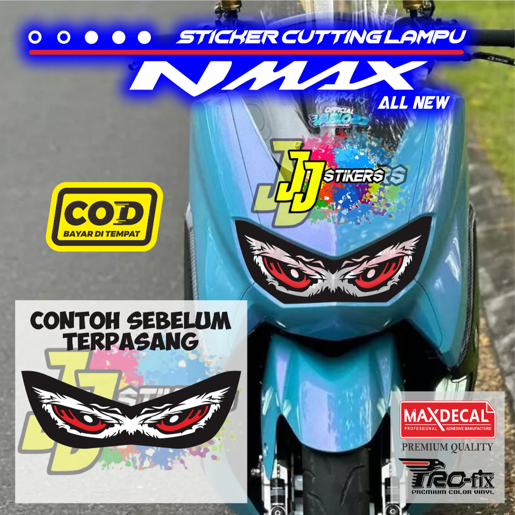 STICKER CUTTING LAMPU DEPAN NMAX ALL NEW / STICKER LAMPU DEPAN NMAX NEW